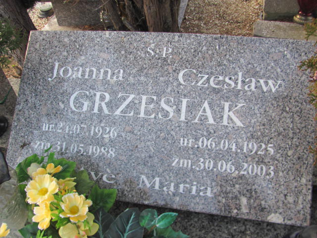 Czesław Grzesiak 1925 Oleśnica - Grobonet - Wyszukiwarka osób pochowanych