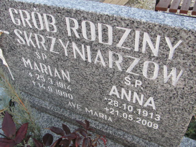 Anna Skrzyniarz 1913 Oleśnica - Grobonet - Wyszukiwarka osób pochowanych