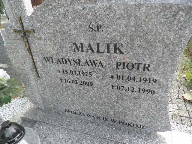 Grób Piotr Malik