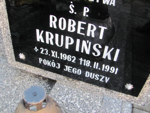 Maciej Krupiński 1963 Oleśnica - Grobonet - Wyszukiwarka osób pochowanych