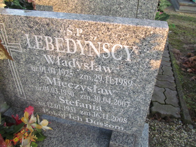 Władysław Łebedyński 1925 Oleśnica - Grobonet - Wyszukiwarka osób pochowanych