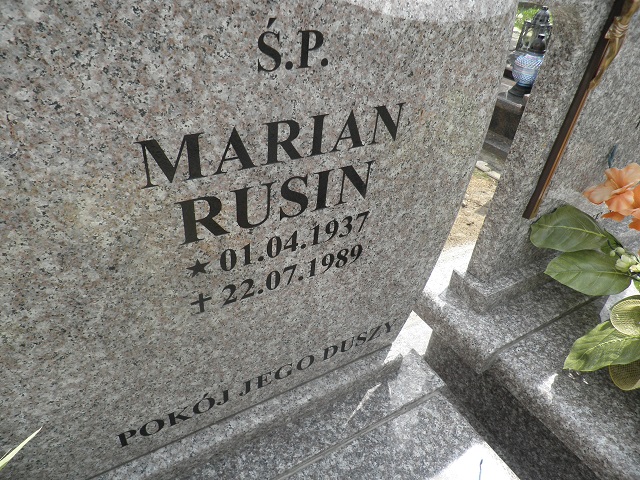 Grób Marian  Rusin 
