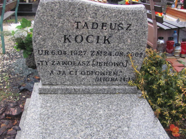 Tadeusz Kocik 1927 Oleśnica - Grobonet - Wyszukiwarka osób pochowanych