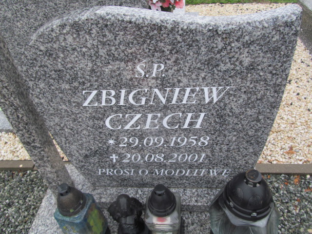 Zbigniew Czech 1958 Oleśnica - Grobonet - Wyszukiwarka osób pochowanych