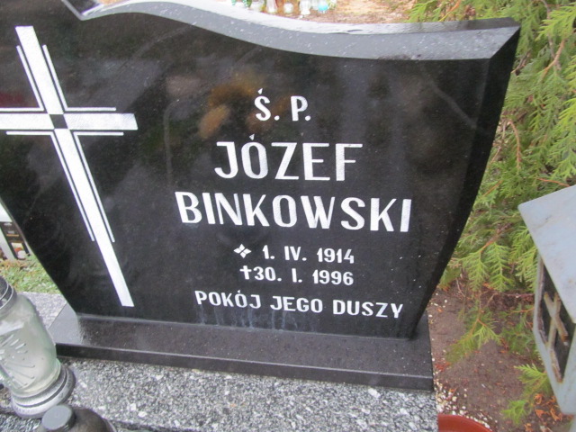 Józef Binkowski 1914 Oleśnica - Grobonet - Wyszukiwarka osób pochowanych