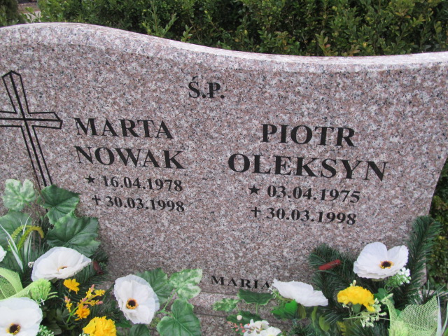 Piotr Oleksyn 1975 Oleśnica - Grobonet - Wyszukiwarka osób pochowanych