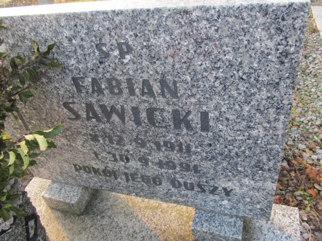 Fabian Sawicki 1911 Oleśnica - Grobonet - Wyszukiwarka osób pochowanych
