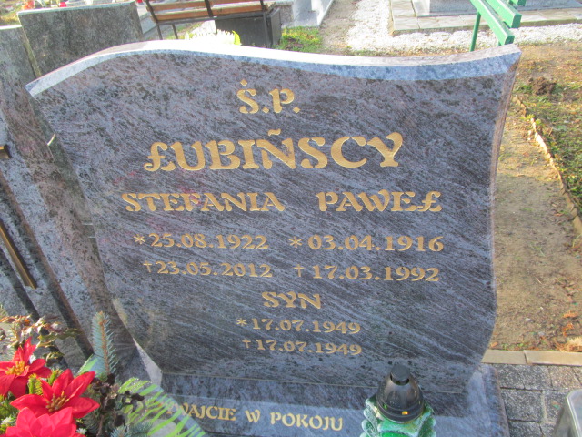 Paweł Łubiński 1916 Oleśnica - Grobonet - Wyszukiwarka osób pochowanych