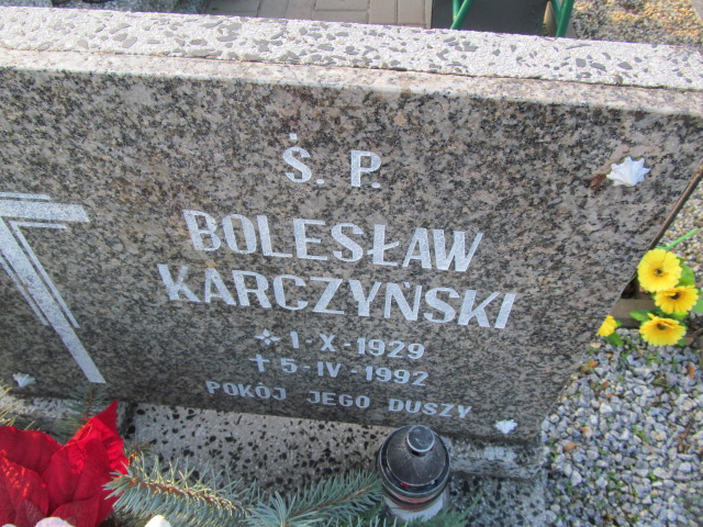 Bolesław Karczyński 1929 Oleśnica - Grobonet - Wyszukiwarka osób pochowanych