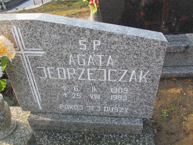 Agata Jędrzejczyk 1909 Oleśnica - Grobonet - Wyszukiwarka osób pochowanych