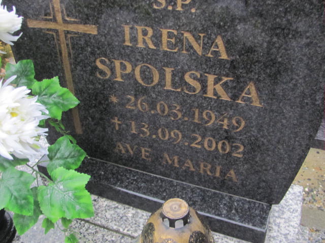 Irena Spolska 1949 Oleśnica - Grobonet - Wyszukiwarka osób pochowanych