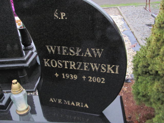 Wiesław Kostrzewski 1939 Oleśnica - Grobonet - Wyszukiwarka osób pochowanych