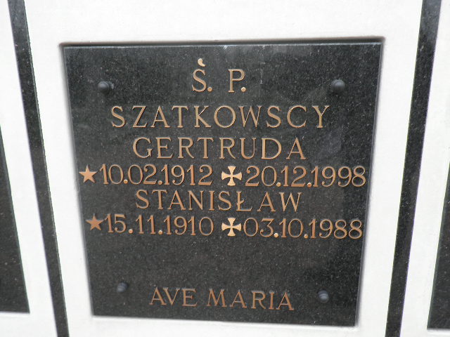 Stanisław Szatkowski 1910 Oleśnica - Grobonet - Wyszukiwarka osób pochowanych