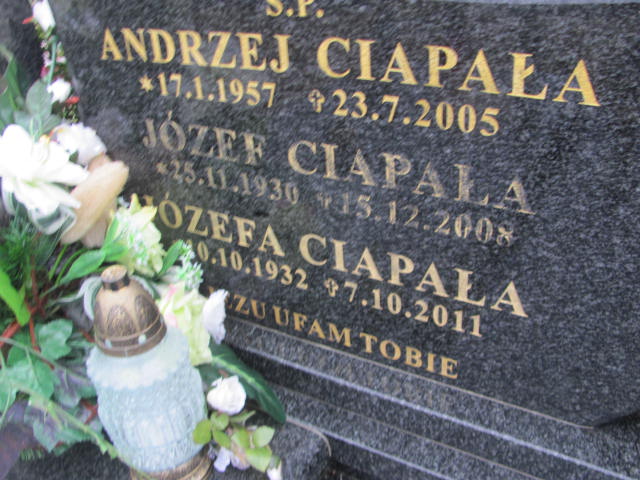 Józef Ciapała 1930 Oleśnica - Grobonet - Wyszukiwarka osób pochowanych