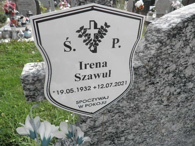 Grób Irena Szawul