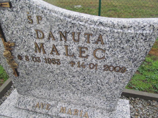 Danuta Malec 1953 Oleśnica - Grobonet - Wyszukiwarka osób pochowanych