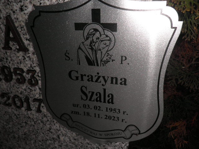 Grób Grażyna Szala