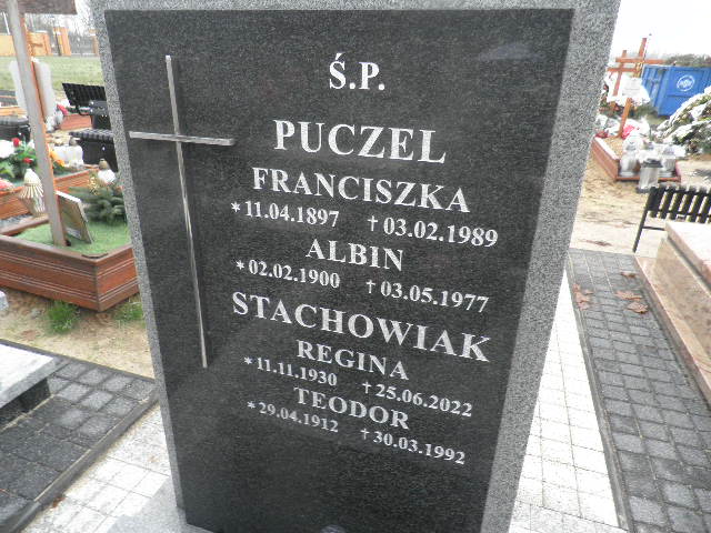 Grób Franciszka Puczel